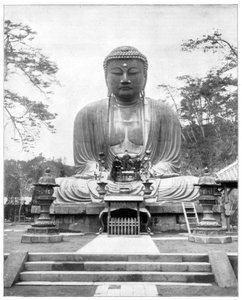 Le grand Bouddha de bronze, Japon, fin du 19e siècle
