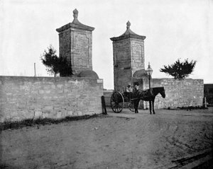 La vieille porte de la ville, St Augustine, Floride, USA - John L. Stoddard