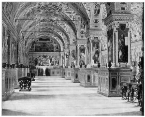 La Bibliothèque du Vatican, Rome, fin du 19ème siècle - John L. Stoddard