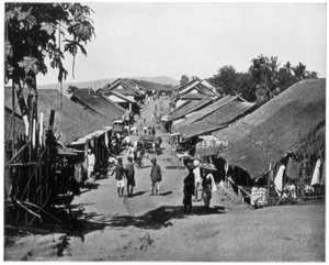 Village près de Calcutta, Inde, fin du 19ème siècle - John L. Stoddard