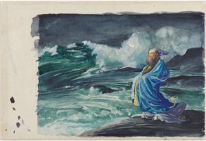 Un Rishi déclenchant une tempête, 1897 - John La Farge