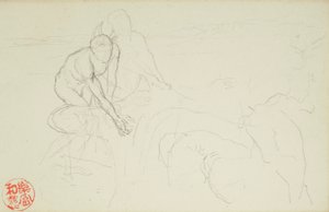 Achille et Xanthus, des folios La Farge n°849 et n°860, un des 42 dessins