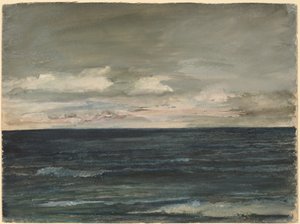 Étude de leçon sur la côte de Jersey - John La Farge