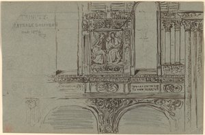 Église de la Trinité, Boston (nef) - Étude murale - John La Farge