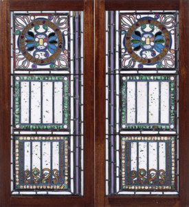 Paire de fenêtres en verre plombé - John La Farge or Lafarge