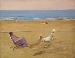 Sur la plage - John Lavery