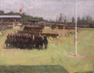 La Parade Musicale des 15e Hussards lors du Tournoi Militaire à l