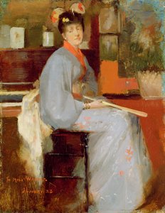 Femme en robe japonaise, 1883