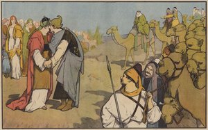 Ésaü accueille Jacob de retour dans son pays - John Lawson