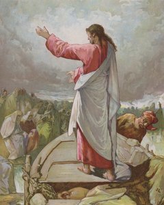 Jésus prêchant depuis le bateau