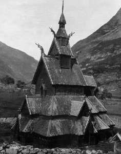 Église en bois de Borgund en Norvège (12e siècle)