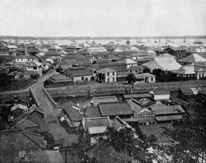 Vue de Yokohama au Japon - John Lawson Stoddard
