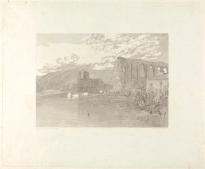 Abbaye de Sainte-Agathe, Easby - John Le Keux