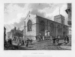Église St Ebbes, Oxford, 1835 - John Le Keux