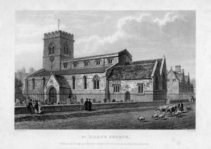 Église Saint-Gilles, Oxford - John Le Keux
