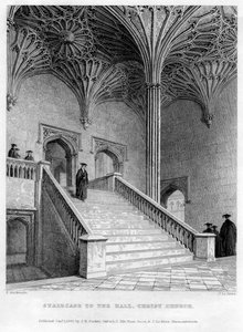 Escalier vers la salle, Christ Church, Université d