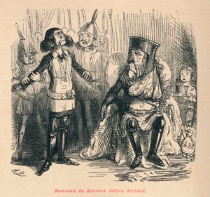 Bertrand de Gourdon devant Richard, vers 1860 - John Leech