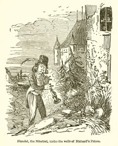 Blondel, le ménestrel, sous les murs de la prison de Richard