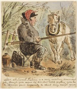 Pêche au canal - John Leech