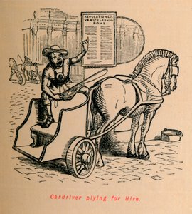 Conducteur de voiture à louer, 1852 - John Leech
