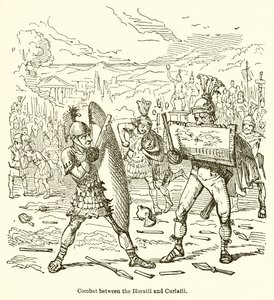 Combat entre les Horaces et les Curiaces - John Leech