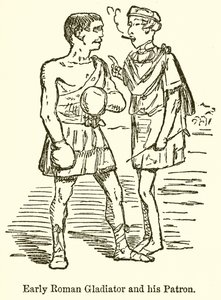 Gladiateur romain ancien et son patron