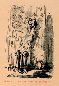 Édouard III le matin de Cressy, vers 1860 - John Leech