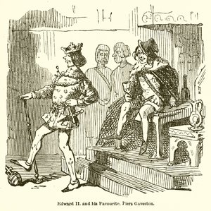 Édouard II et son favori, Piers Gaveston