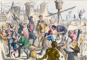 Embarquement du Roi Henri V à Southampton - John Leech