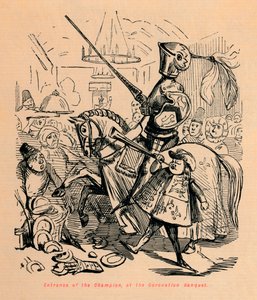 Entrée du Champion, au Banquet de Couronnement, vers 1860 - John Leech