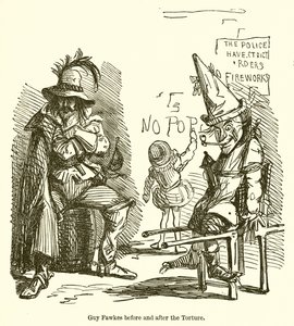Guy Fawkes avant et après la torture