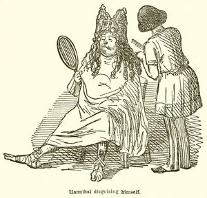 Hannibal se déguisant - John Leech