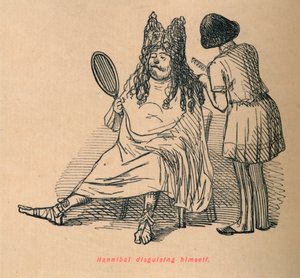 Hannibal se déguisant, 1852 - John Leech