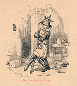 Le roi Étienne en prison, vers 1860 - John Leech