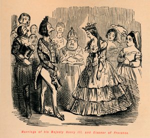 Mariage de Sa Majesté Henri III et Éléonore de Provence, vers 1860 - John Leech