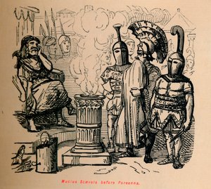 Mucius Scaevola devant Porsenna, 1852 - John Leech