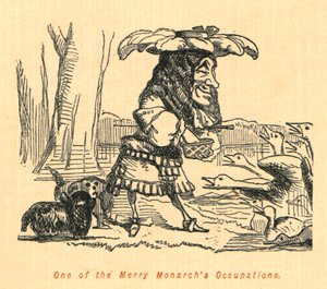 Une des occupations du joyeux monarque - John Leech