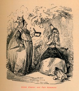 La reine Éléonore et la belle Rosamonde, vers 1860 - John Leech