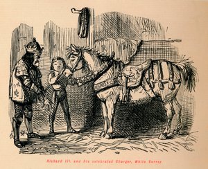 Richard III et son célèbre cheval, White Surrey - John Leech
