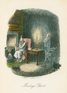 Scène de Un chant de Noël de Charles Dickens, 1843