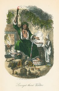 Scène de Un chant de Noël de Charles Dickens, 1843 - John Leech