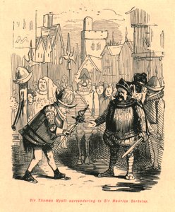 Sir Thomas Wyatt se rendant à Sir Maurice Berkeley, 1897 - John Leech