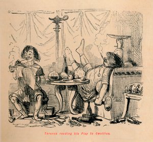 Térence lisant sa pièce à Caecilius, 1852 - John Leech