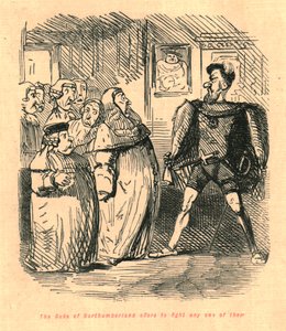 Le duc de Northumberland propose de se battre avec n