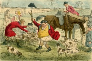 La chasse, le jour du Chat et du Pot de Moutarde - John Leech