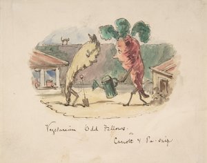 Odd Fellows végétariens : ou, Carotte et Panais - John Leech