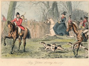 Lucy Glitters montrant le chemin, 1865 - John Leech and Hablot Knight Browne