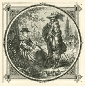 Les oiseaux de même plumage se rassemblent (gravure)