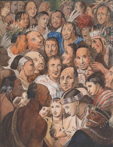 Tableau de visages indiens, 1811-1813