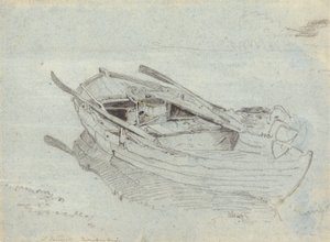 Un bateau à rames à Twickenham - John Linnell
